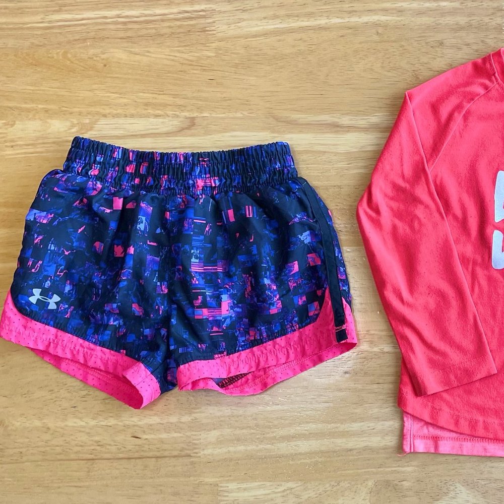 2T Under Armour Top 3T Shorts Set - BORN WITH IT!